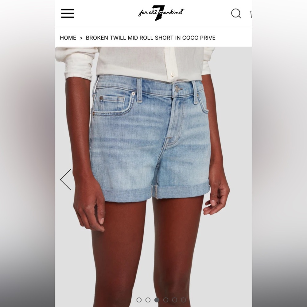 For All Mandkind Mid Roll Short Size 31